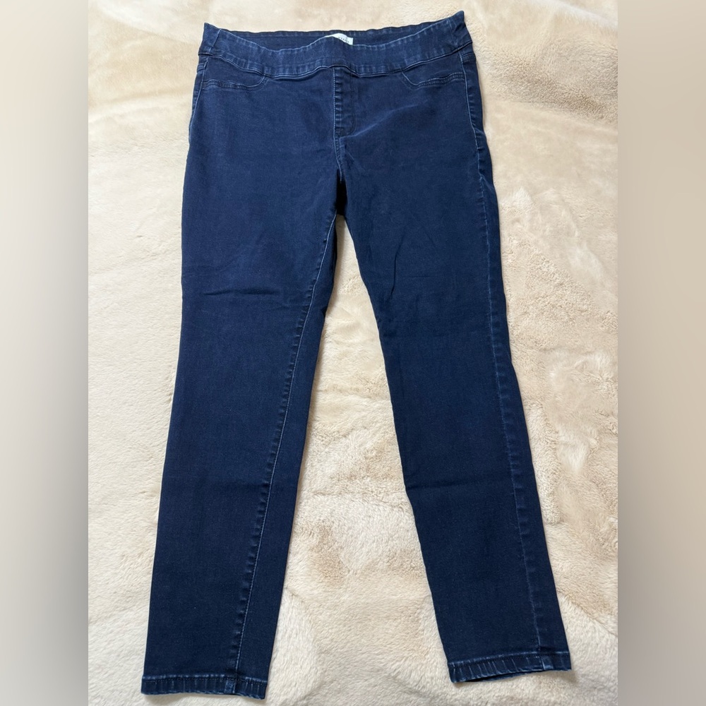 Lane Bryant Deep Blue Stretch Waist Skinny Jeans